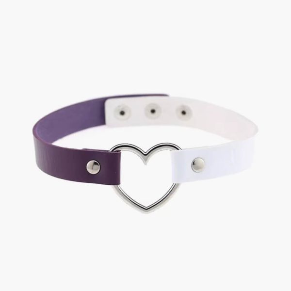Ahmed Fashion Leather Choker Necklace Women Goth Heart Chocker Gothic Statement Necklace 2021 New Punk jewelry Collier femme - Image 2