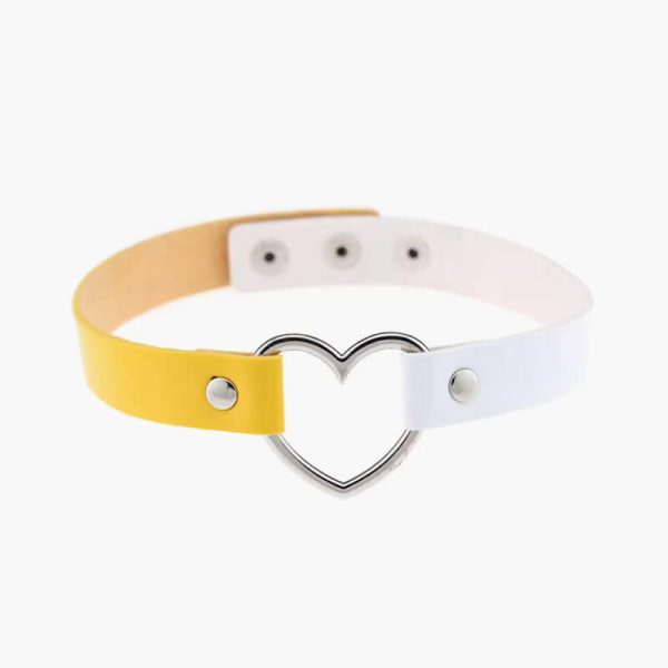 Ahmed Fashion Leather Choker Necklace Women Goth Heart Chocker Gothic Statement Necklace 2021 New Punk jewelry Collier femme - Image 3