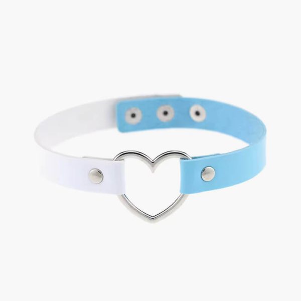 Ahmed Fashion Leather Choker Necklace Women Goth Heart Chocker Gothic Statement Necklace 2021 New Punk jewelry Collier femme - Image 5