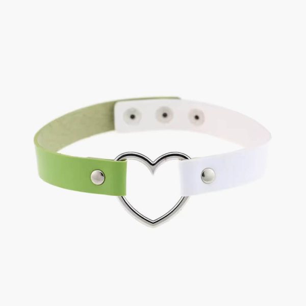 Ahmed Fashion Leather Choker Necklace Women Goth Heart Chocker Gothic Statement Necklace 2021 New Punk jewelry Collier femme - Image 6