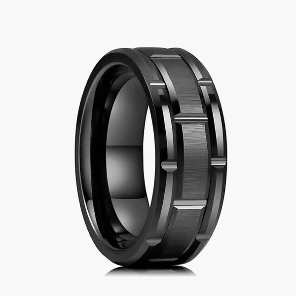 Fashion Men Stainless Steel Celtic Dragon Rings Inlay Red Blue Green Carbon Fiber Zircon Rings For Men Wedding Band Jewelry Gift - Image 4