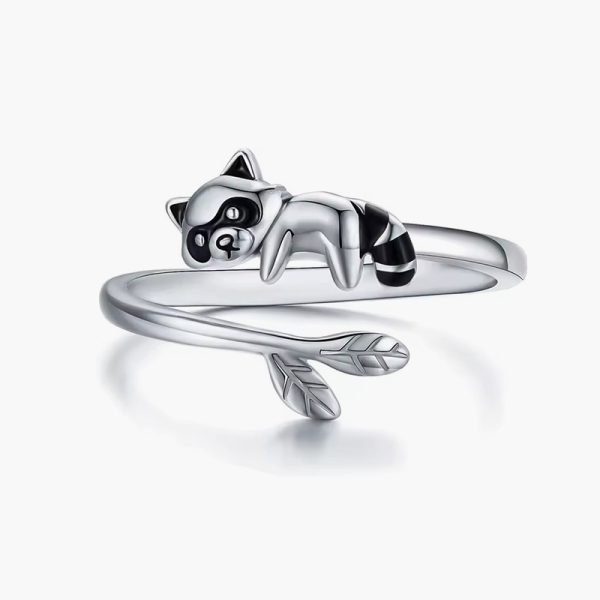 Harong Fashion Lifelike Koala Ring Size Adjustable Cute Cartoon Animal Rings for Girl Women Men Party Jewelry Gift