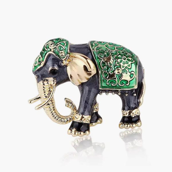New Creative Cute Texture Enamel Elephant Animal Brooches For Women Men 4-colors Clothing Backpack Metal Pins Party Jewelry Gift - Image 4