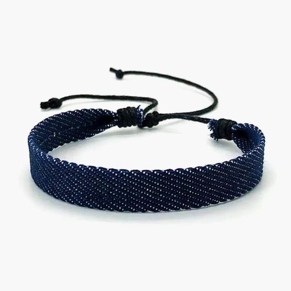 Vintage Handmade Star Punk Blue Denim Man Bracelet for Women Gothic Ethnic Friendship Bracelets & Bangles Jewelry Gift Wholesale - Image 3