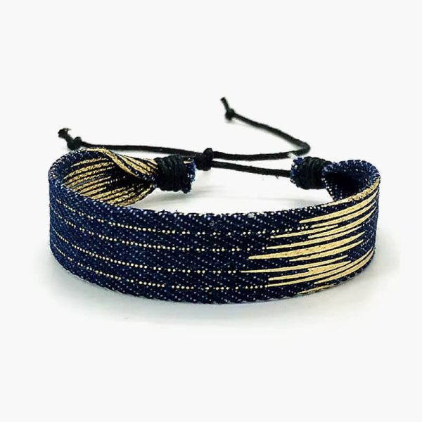 Vintage Handmade Star Punk Blue Denim Man Bracelet for Women Gothic Ethnic Friendship Bracelets & Bangles Jewelry Gift Wholesale - Image 5