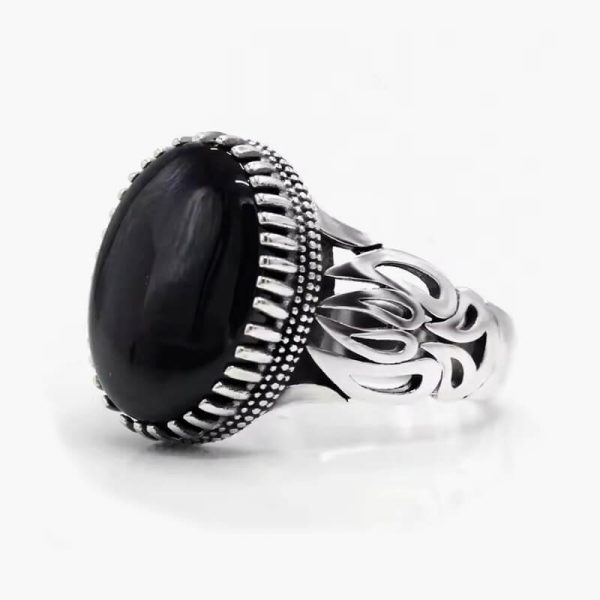 Natural Agate Ring for Men 925 Sterling Silver with Big Red Stone Vintage Rings Hollow Design for Male Women Thai Silver Jewelry - Image 11